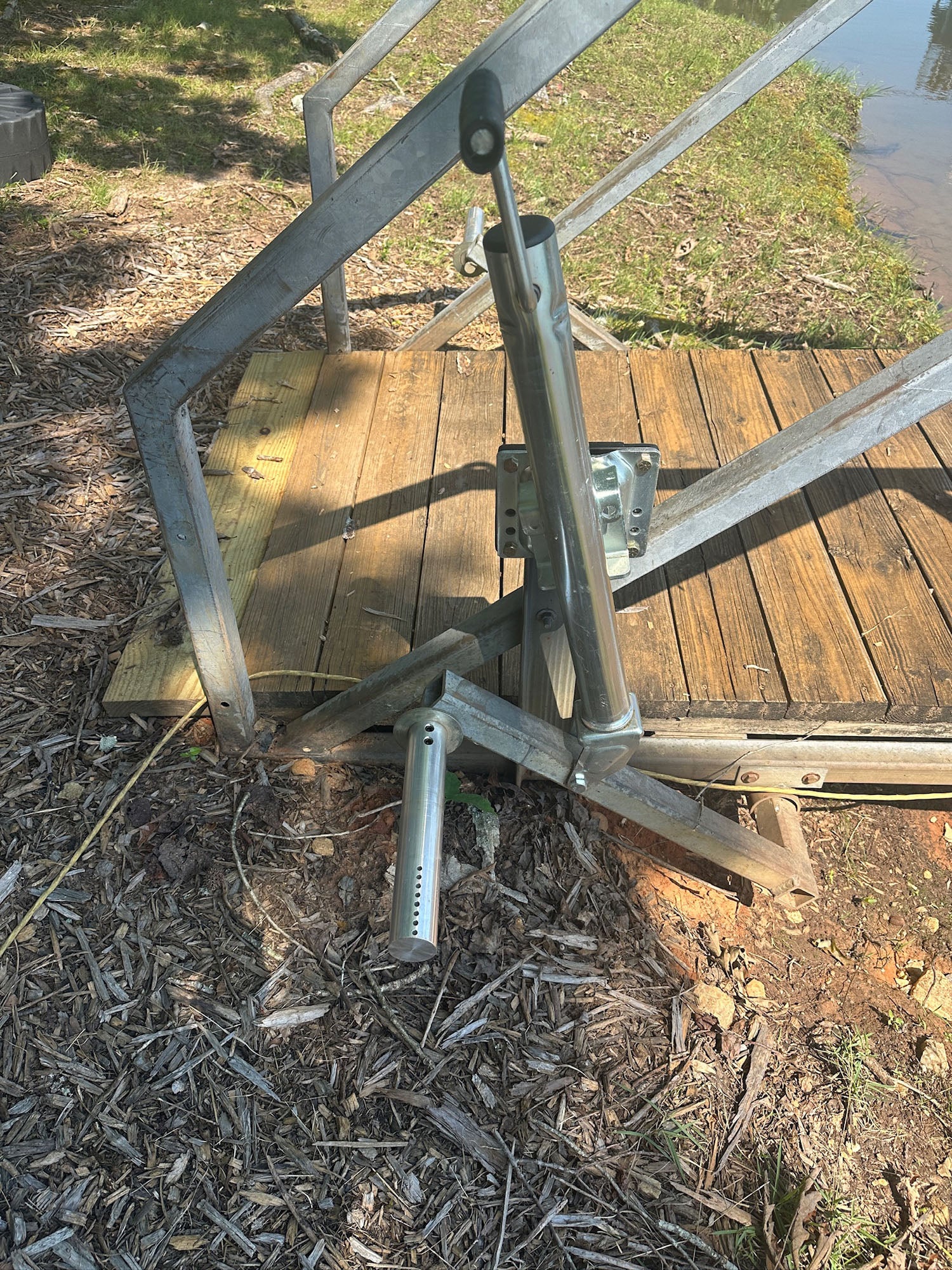 The Smart Ass BigWheel Dock Wheel Axle Adapters installed without wheels