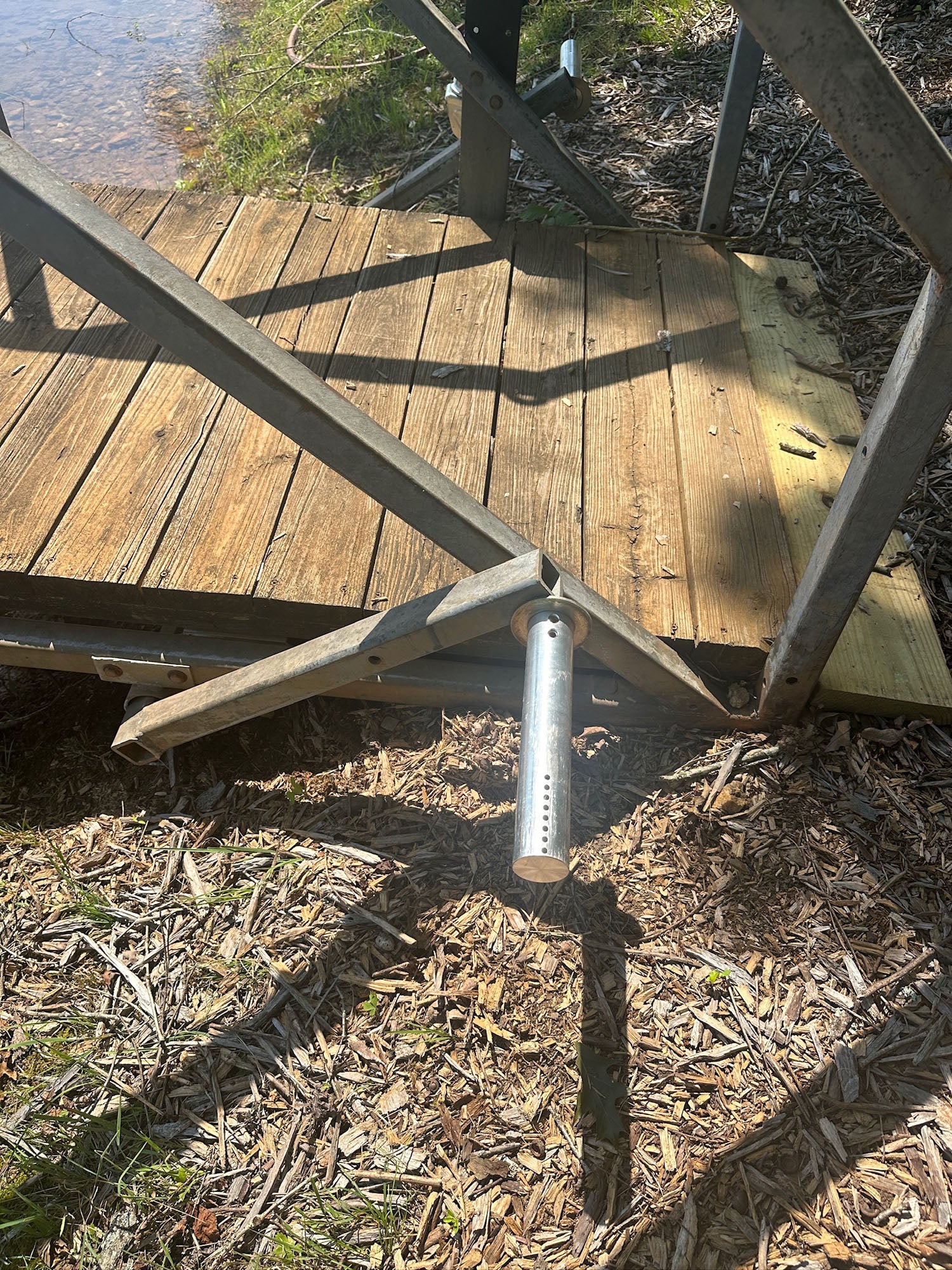 The Smart Ass BigWheel Dock Wheel other side axle adapter installed without wheels