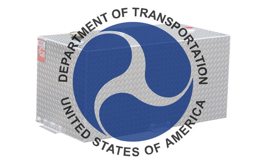 DOT Approved Fuel Tank with DOT Seal overlaid