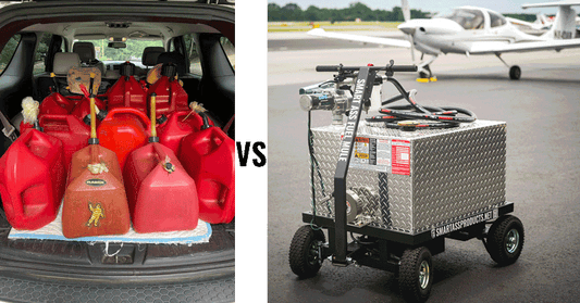 Motorized gas caddy vs manual fuel caddy comparison for efficient fuel transport