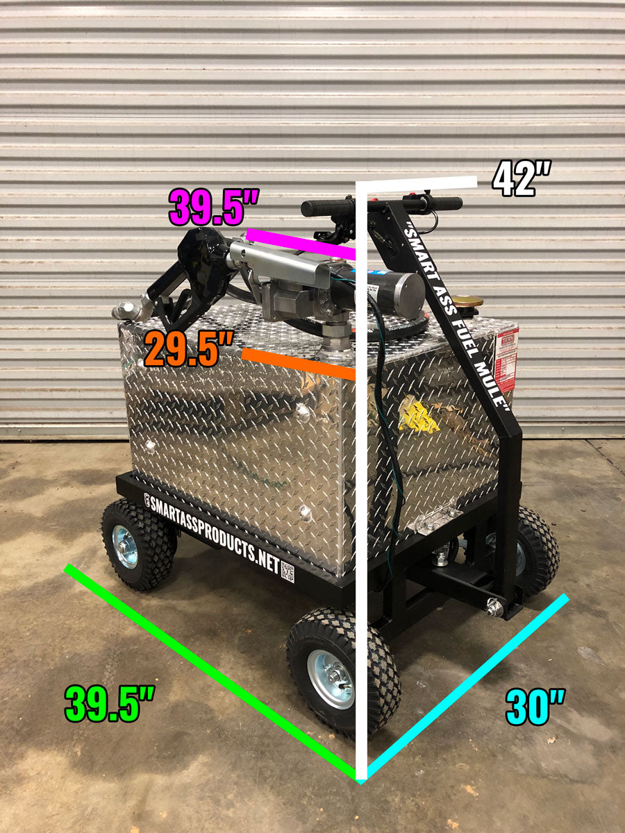 Smart Ass Fuel Mule 50gal - Dimensions