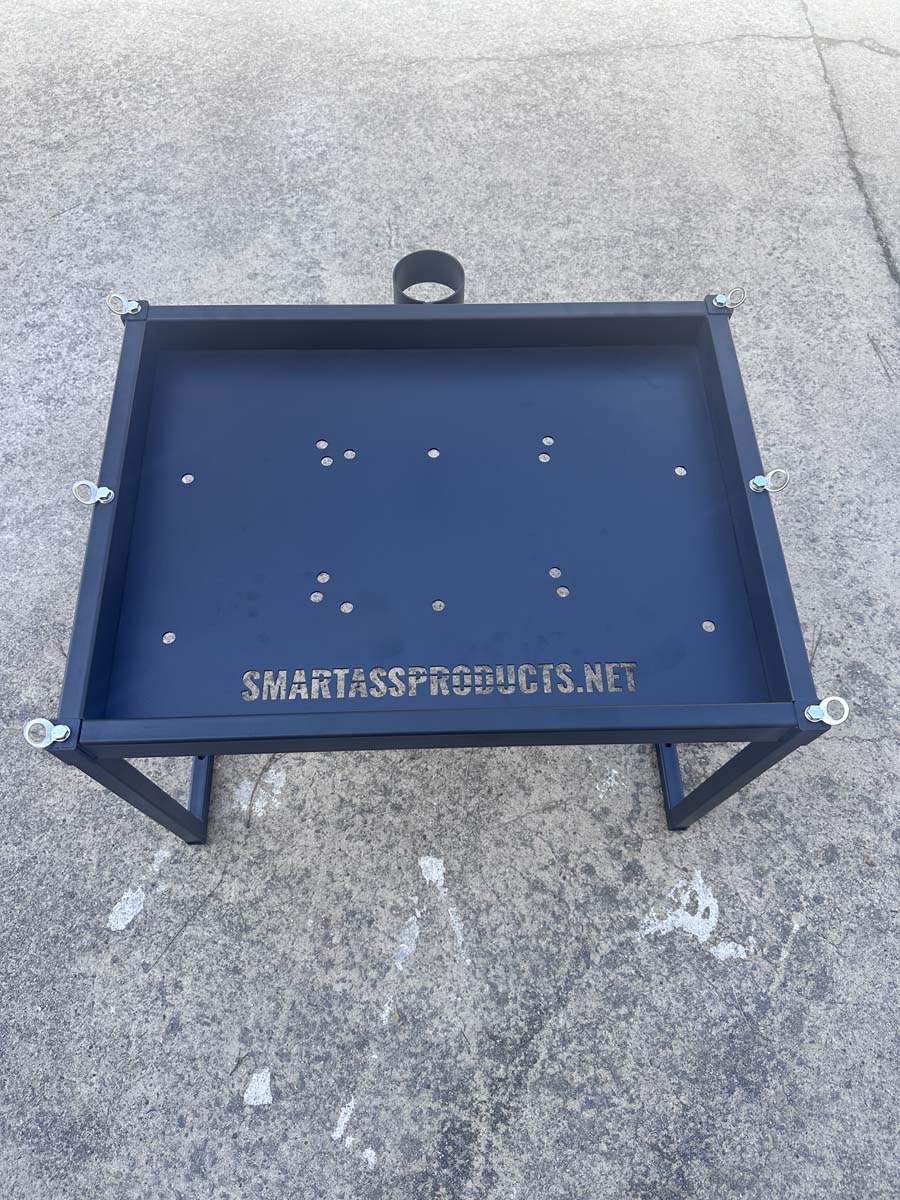 Piggyback accessory for the Smart Ass Fuel Mule - Top down angle from rear