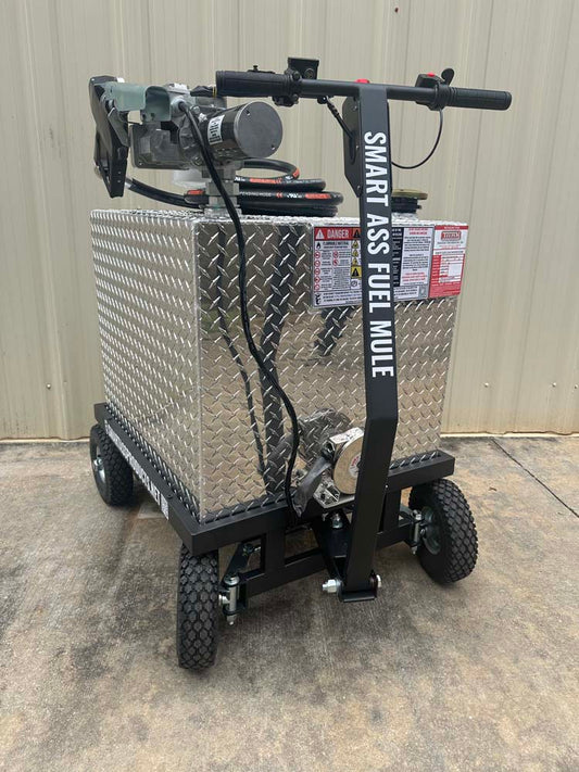 Smart Ass Fuel Mule Flatlander Aviation Edition - 70 Gallon Fuel Bowser - Front Angle