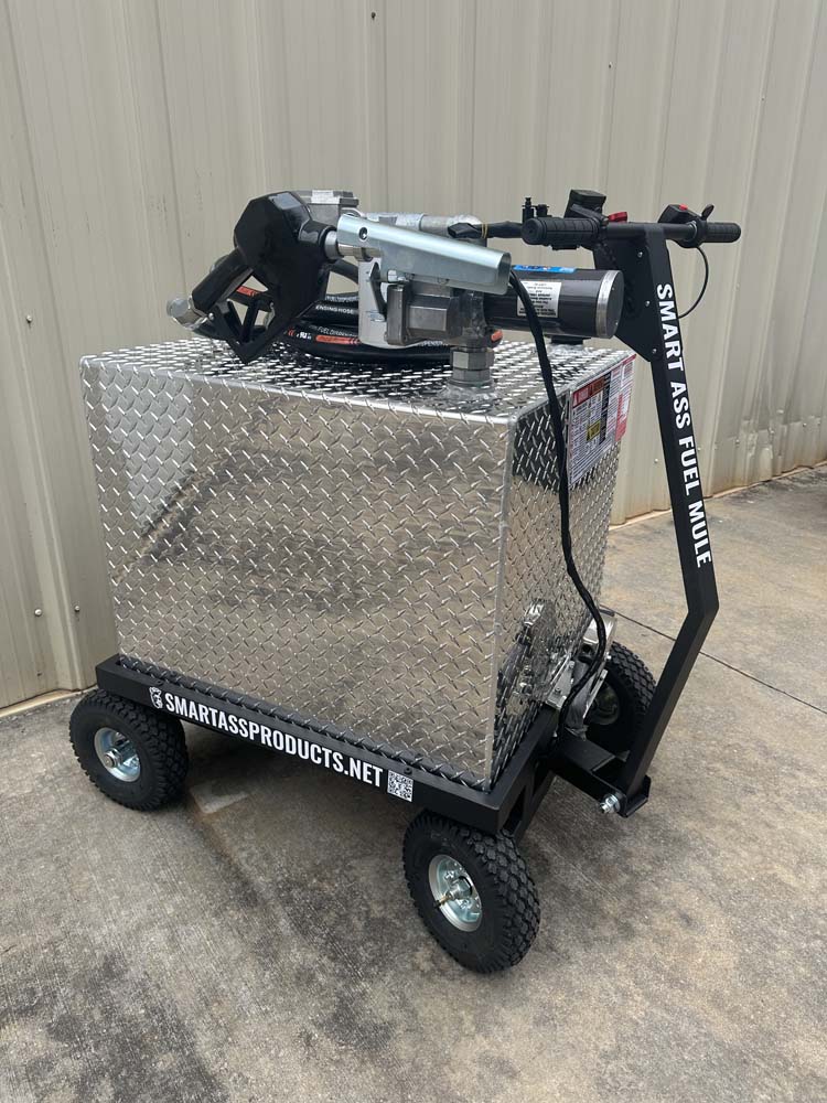Smart Ass Fuel Mule Flatlander Aviation Edition - 70 Gallon Fuel Bowser - Right Side Angle